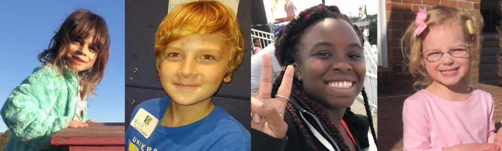 4 pictures of various kids representing Hands and Voices