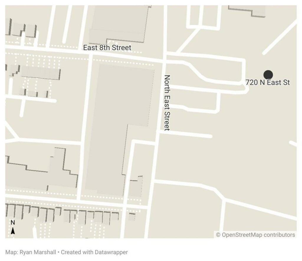 Map showing where the new Maryland Deaf Community Center would be located.