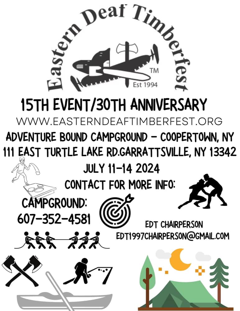 Eastern Deaf Timberfest (Cooperstown, NY July 1114, 2025) Delaware