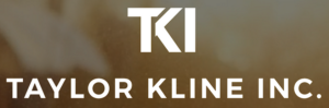 Taylor Kline Inc logo with white lettering