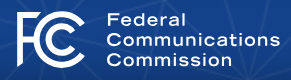FCC - Federal Communications Commission logo.
The left side shows FC with another smaller C inside the bigger C.